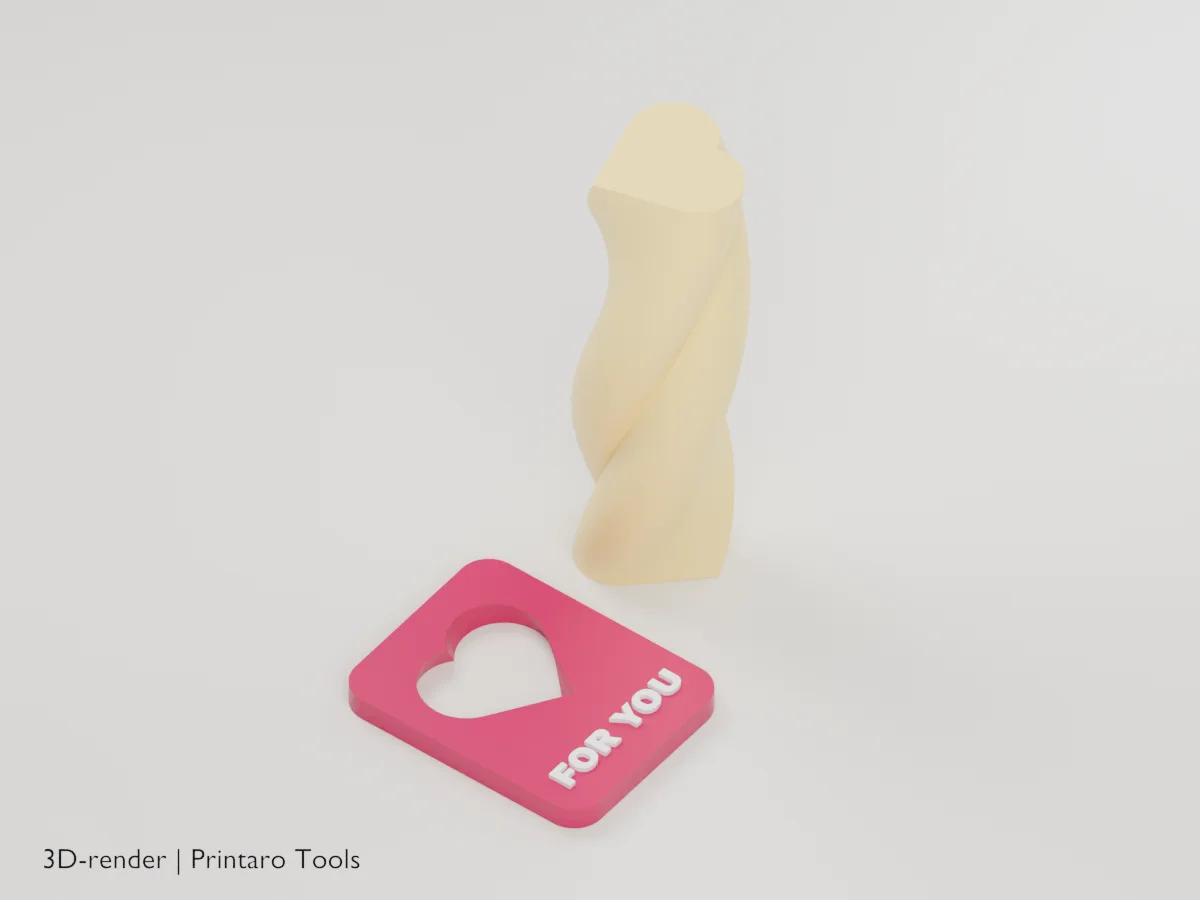 Impossible Passthrough, heart block, closer view from above (3D render)