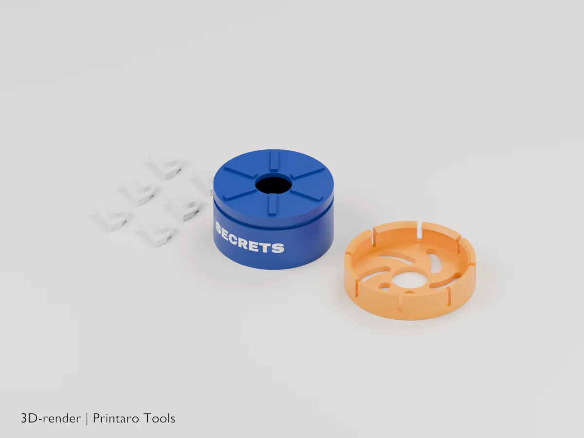 Iris Box, small 50 (3D render)