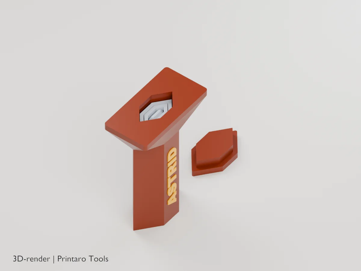 Telescoping Sword, short (3), closer view from above (3D render)